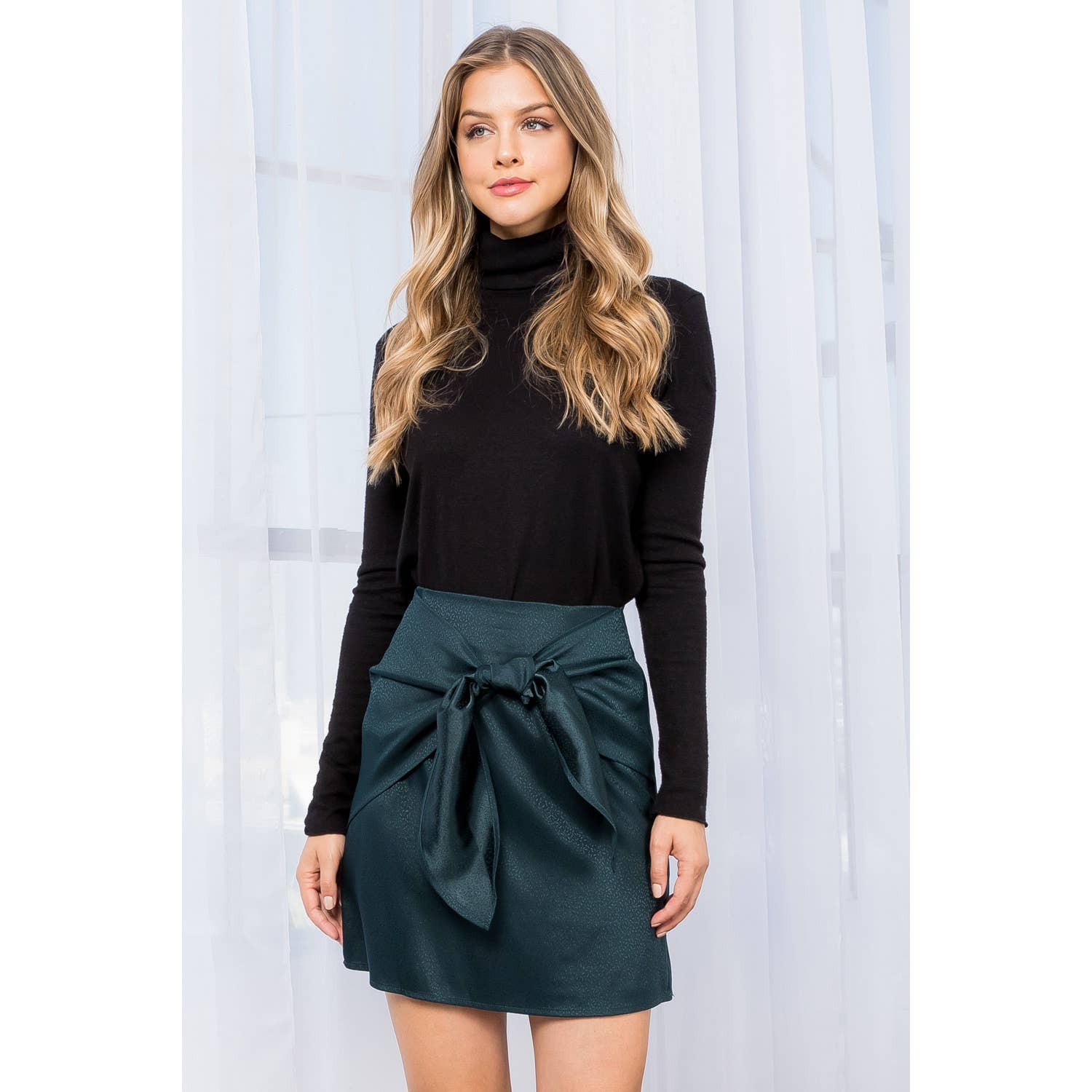 Bethany - Front Tie Mini Skirt