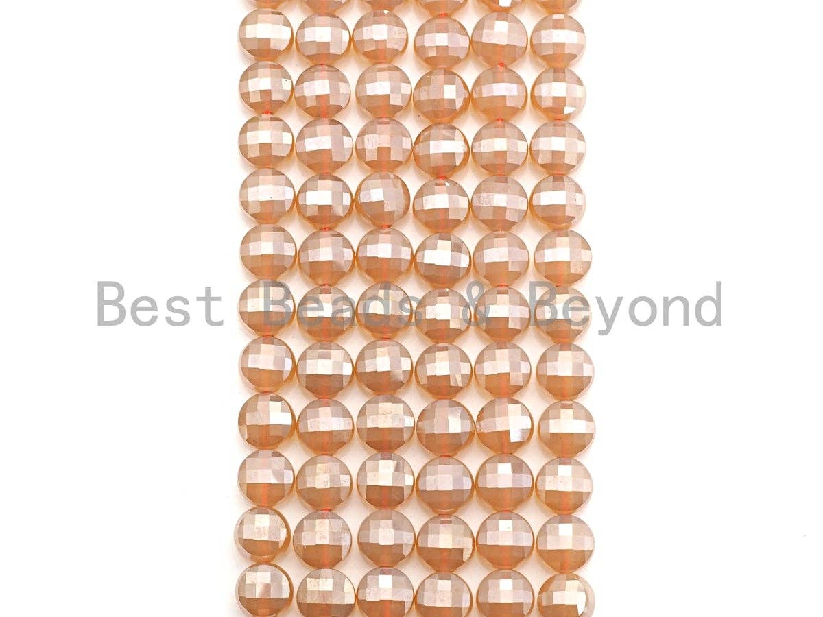 Mystic Turtle Shell Cut Coin Agate Beads, Sku#UA06