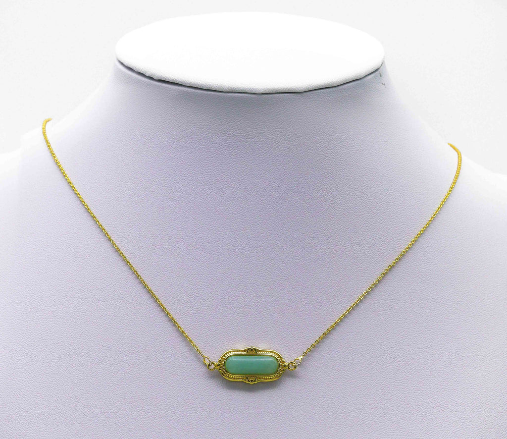 CZ Enamel Long Oval Charm, Sku#LY17