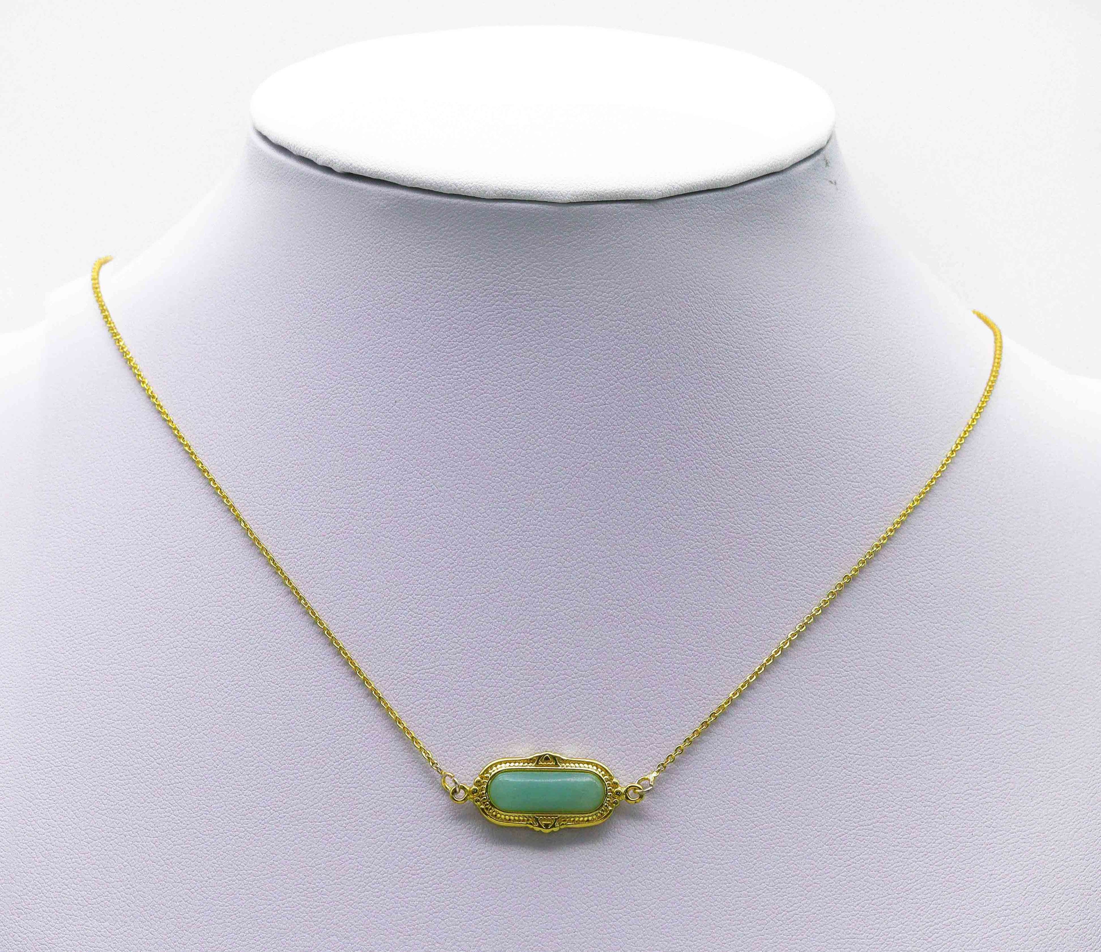 CZ Enamel Long Oval Charm, Sku#LY17