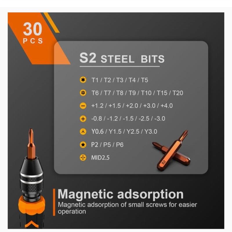38Pcs Small Precision Screwdriver Set with Torx T5, T6, Y00, Mini Repair Tool Kit for All the Tech Gadgets Screwdriver Bits Set