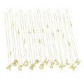 Ballon Bubble Initial Letter Charm Necklace, SKU#EF584
