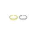 Bague Réglable Dôme Or Argent, Réf#A159