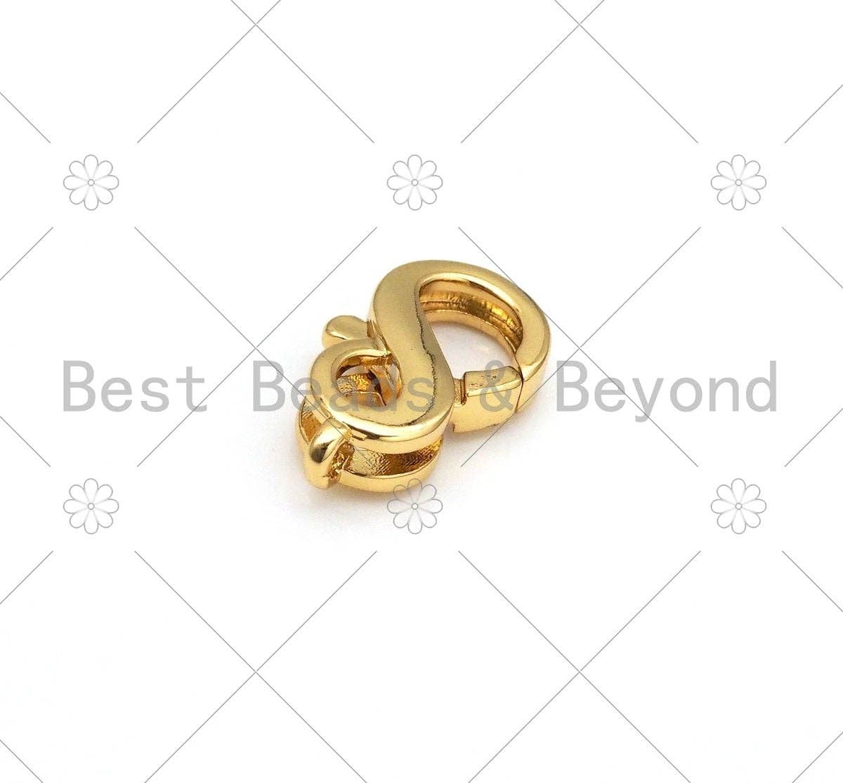 High Quality Infinity Lobster Claw Clasp, 18K Gold Filled Simple Lobster Claw Clasp, Wholesale Lobster Claw Clasp,11x20mm, Sku#LK441