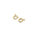 CZ Gold Spring Ring Clasp , Sku#Y834