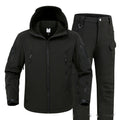 Soft Shell Shark Skin Windproof Waterproof Fleece-lined Camouflage Jacket For Men