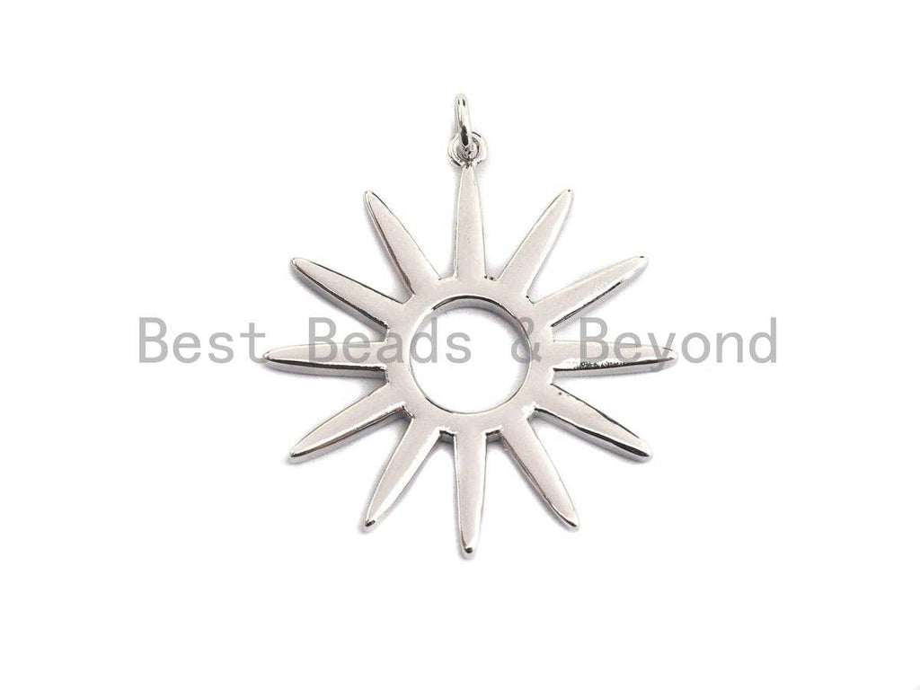 Round Hollow out Sunflower Pendant