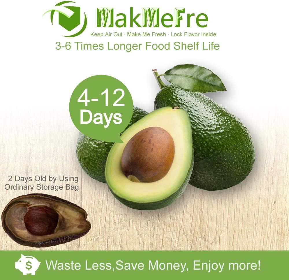 Makmefre 8 Pack 8"X20'(4Rolls) and 11"X20' (4Rolls) Vacuum Sealer Bags Rolls for Food,Commercial Grade, BPA Free,Puncture Prevention,Great for Sous Vide Cooking