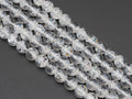 Genuine Rainbow Crack Quartz Round Smooth Beads, Sku#U1356