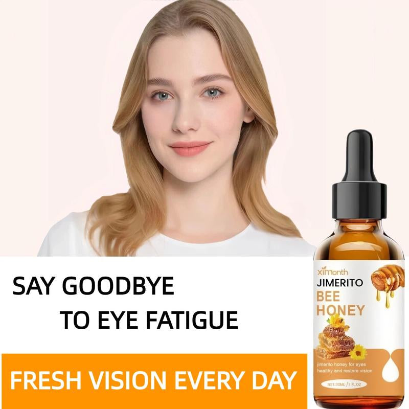 JIMERITO Bee Honey Eye Care Drops – Effects: Moisturizing, Soothing, Refreshing, for Dry & Tired Eyes Relieves Dryness Lightweight