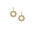 CZ Gold Spike Round Ring Charm, Sku#LK765