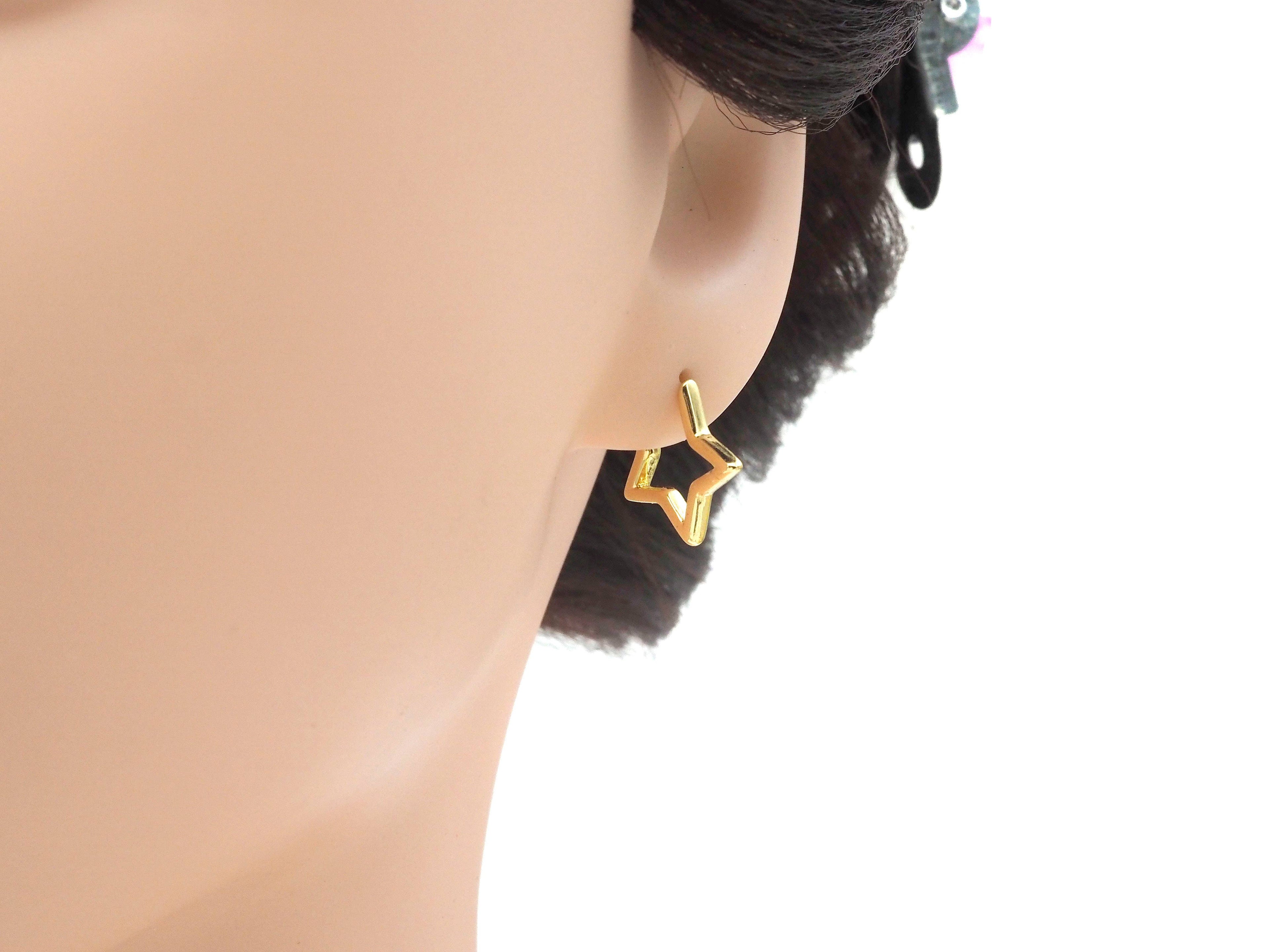 Five Point Star Earrings, LD62