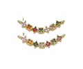 Colorful CZ Square Diamond String Connector Charm, Sku#LK752