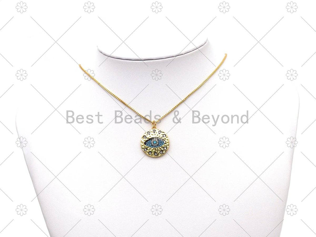 CZ Evil Eye Charm, Sku#L638