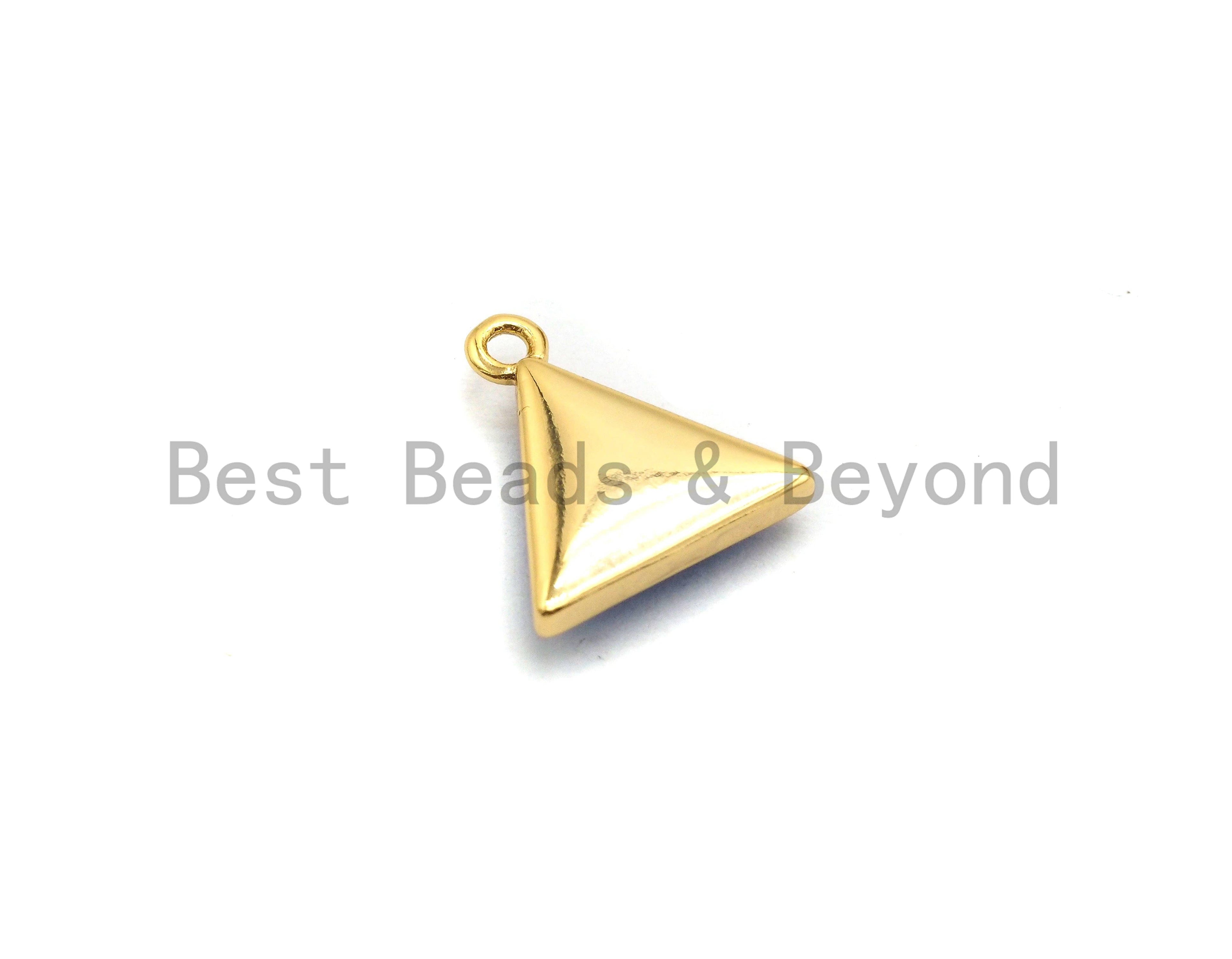 100% Natural Royal Blue Color Shell Triangle Pendant Charms, Blue Color Shell Pendant, Shell Jewelry Making, Shell Finding, 11x12mm,SKU#Z306