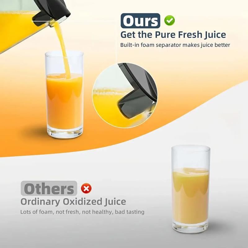 800W Multifunctional Centrifugal Juicer with Residue & Juice Separation Compact Design Efficient Juice Extraction Durable Structure for Fruits & Vegetables Ninja Chef Slow Masticating Cold Press