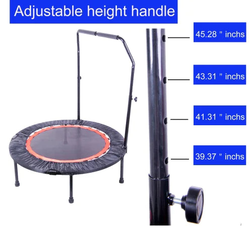 40-Inch Indoor Fitness Trampoline with Safety Pad - # BOT&G33510001