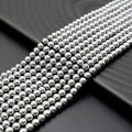 Darker Silver Hematite Beads-2mm/3mm/4mm/6mm/8mm/10mm, sku#s117