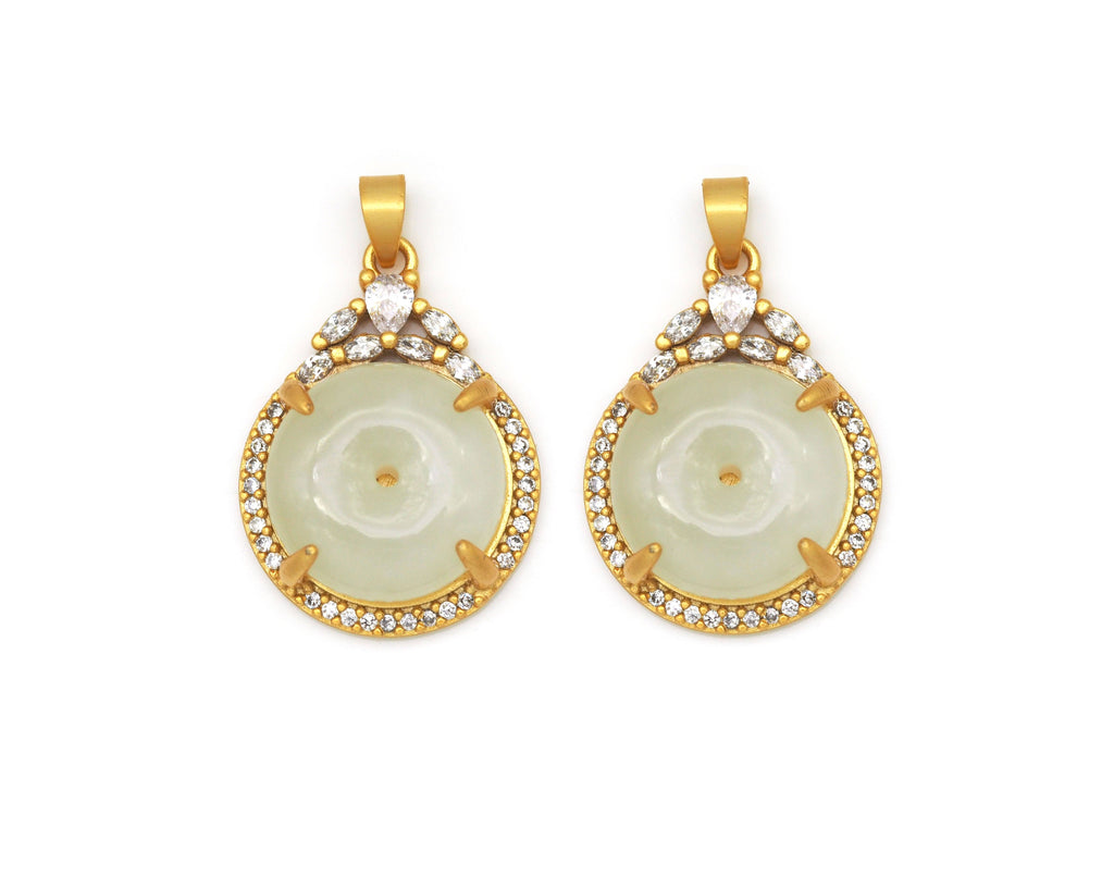 CZ Jade Charm, Sku#B161