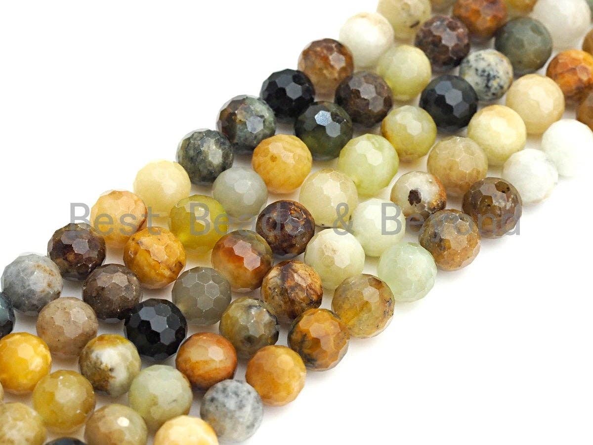 High Quality Natural Pitersite Beads, Round Faceted 6mm/8mm/10mm/12mm, sku#U648