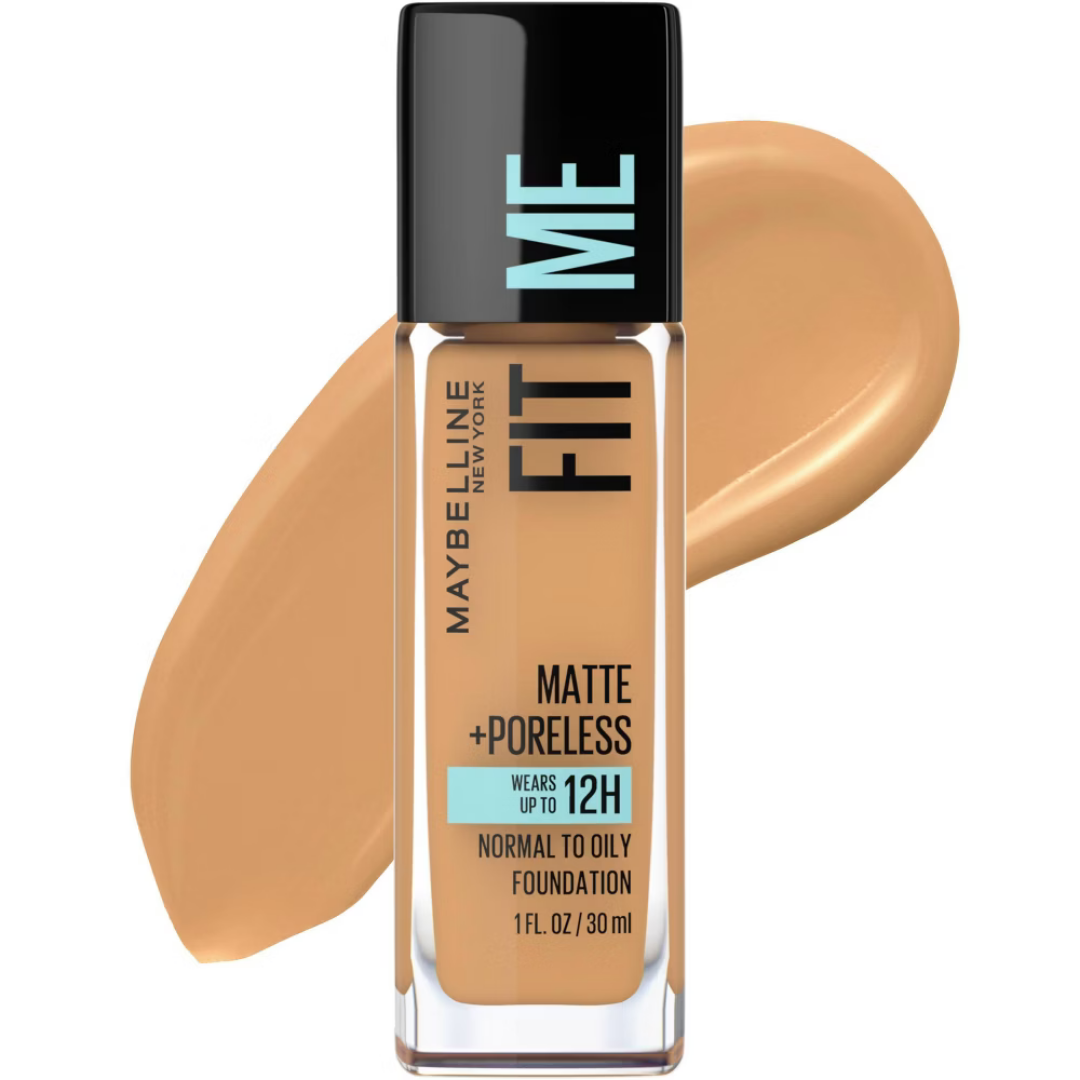 Maybelline Fit Me Matte + Poreless Foundation Golden Caramel 332 (1oz)