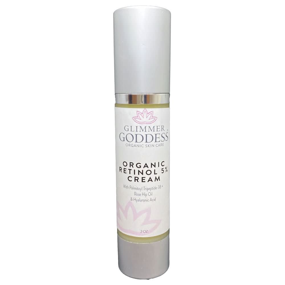 Glimmer Goddess Organic Retinol Wrinkle Repair Face and Neck Cream