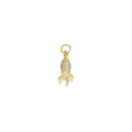 Gold CZ Rocket Charm, Sku#Y872