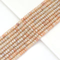 Mystic Pink Aventurine Rondelle Faceted Beads, Sku#U1789