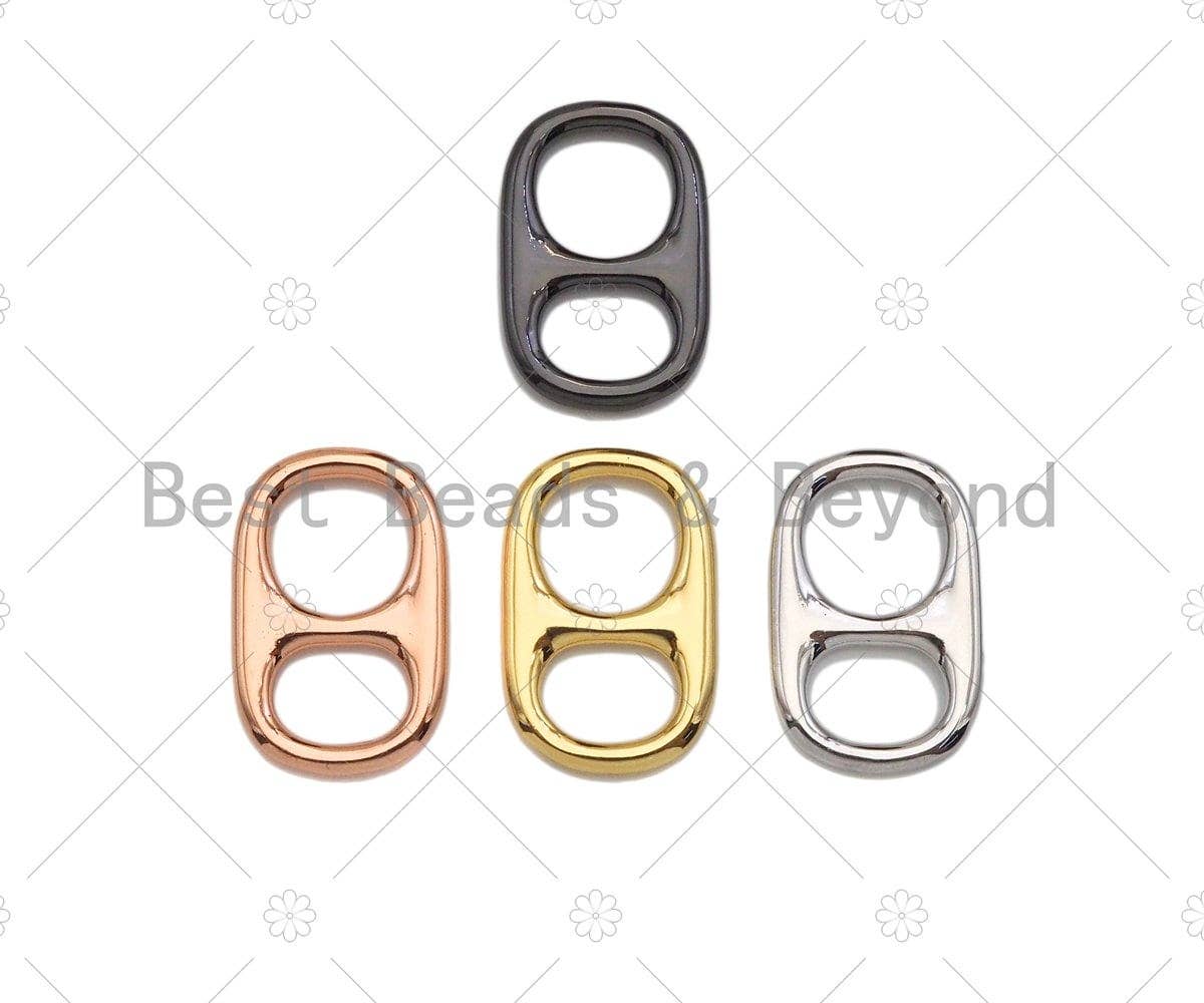 Soda Pop Tab Charm, Pull Tab, Soda Cap Charm, Gold/Rose gold/Silver/Gunmetal Soda Tab Pendant, Can Tab Charm, 14x22mm, sku#E526C