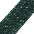 Emerald Jade Round Faceted Beads, 2mm/3mm, Sku#U1501