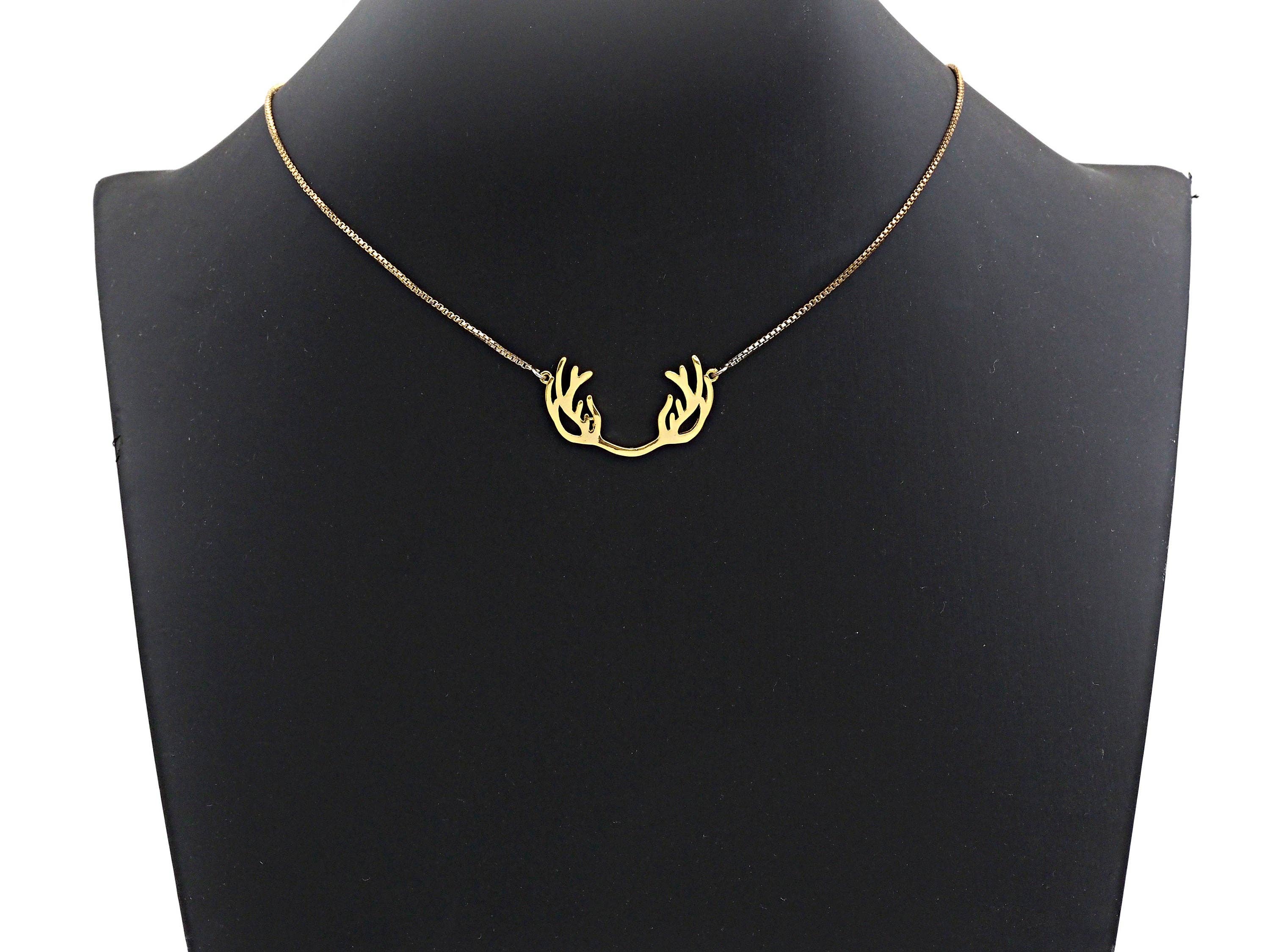 Antler Shape Pendant/Charm, Anteler Pendant, Silver/Gold/Black/Rose Gold Tone, 18x27mm,Sku#Z582