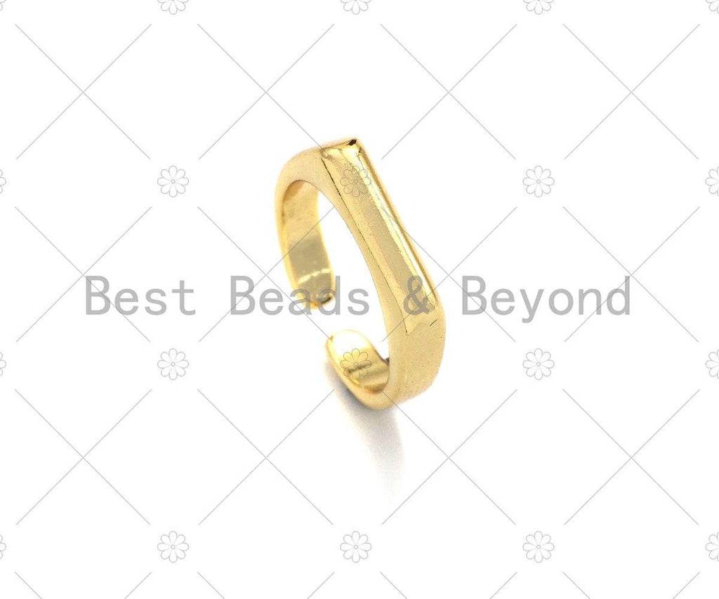 Dainty Gold/Silver Oval Ring, Gold Open Ring, Band Ring, Statement Ring, Bridesmaid Gift, Dainty Band Ring, Sku#Y429
