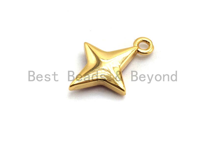 100% Natural Hot Pink Color North Star Shell Charm/Pendant, Hot Pink Shell Charm/Pendant, Natural Shell Charm, 10x14mm,SKU#Z347