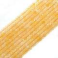 Genuine Citrine Rondelle Faceted Beads, 4x6mm, Sku#U1510