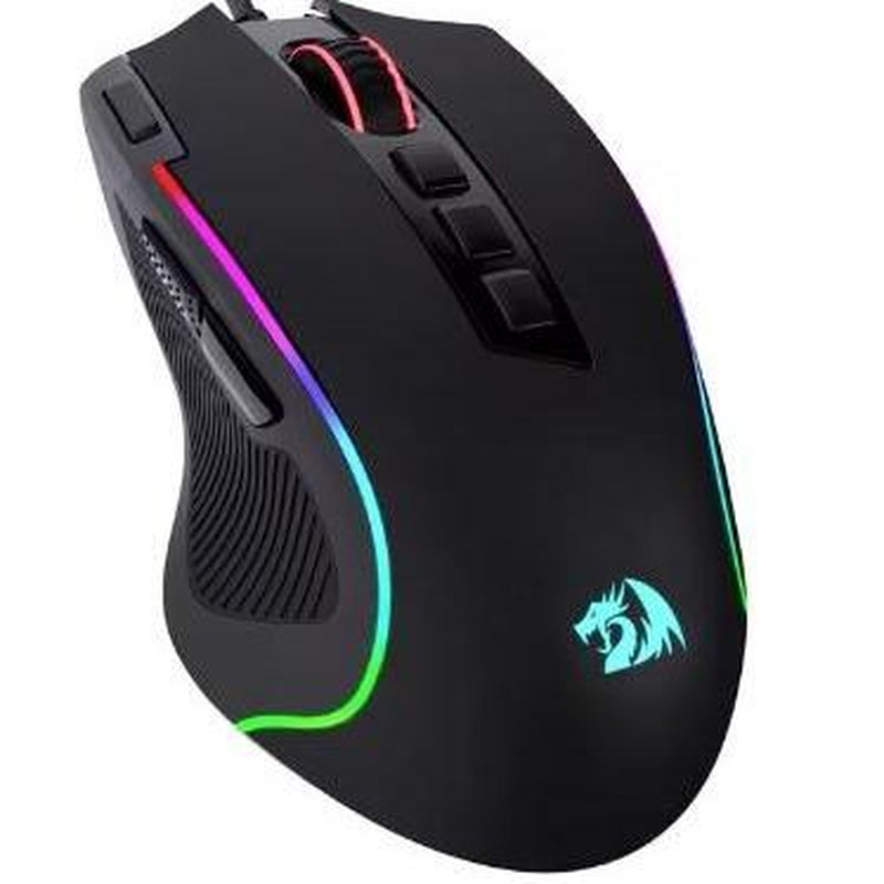 Redragon M612 Predator RGB Gaming Mouse 8000 DPI Wired Optical with 11 Programmable Buttons, White