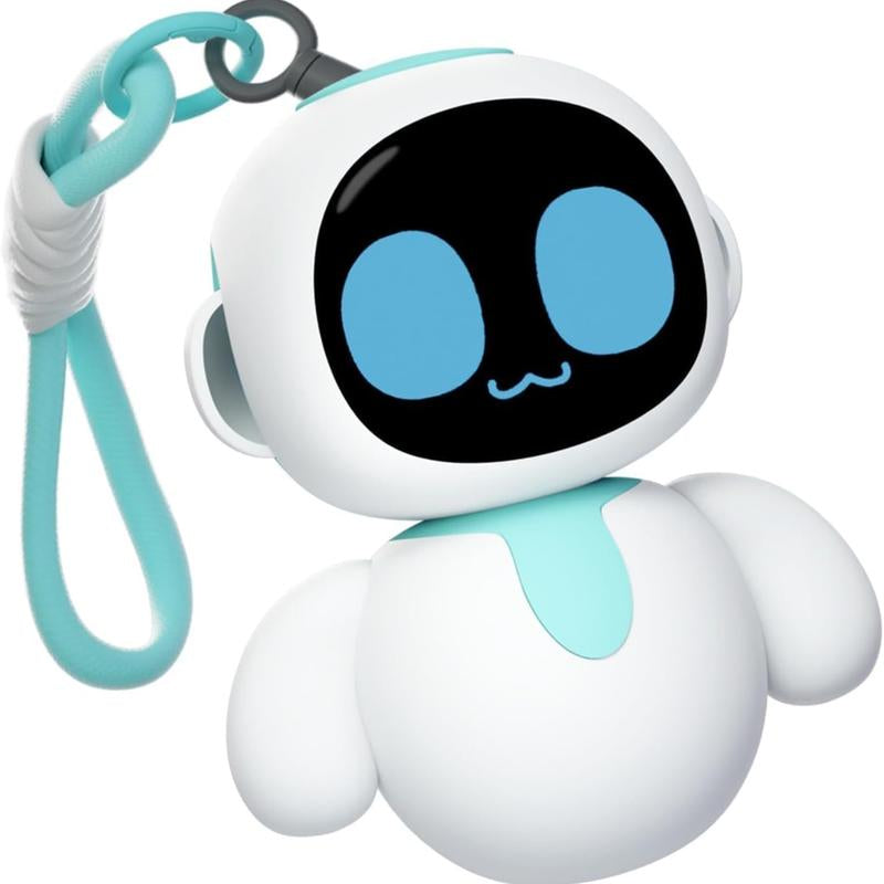 Energize Lab, Eiliko Aquamarine - Your Tiny AI Charm Robot That Matches Every Daily Outfit, Fun Electronic Pendant Toys, for Couples and Best Friends.