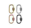 Gold CZ Oval Clasp, Sku#ML55