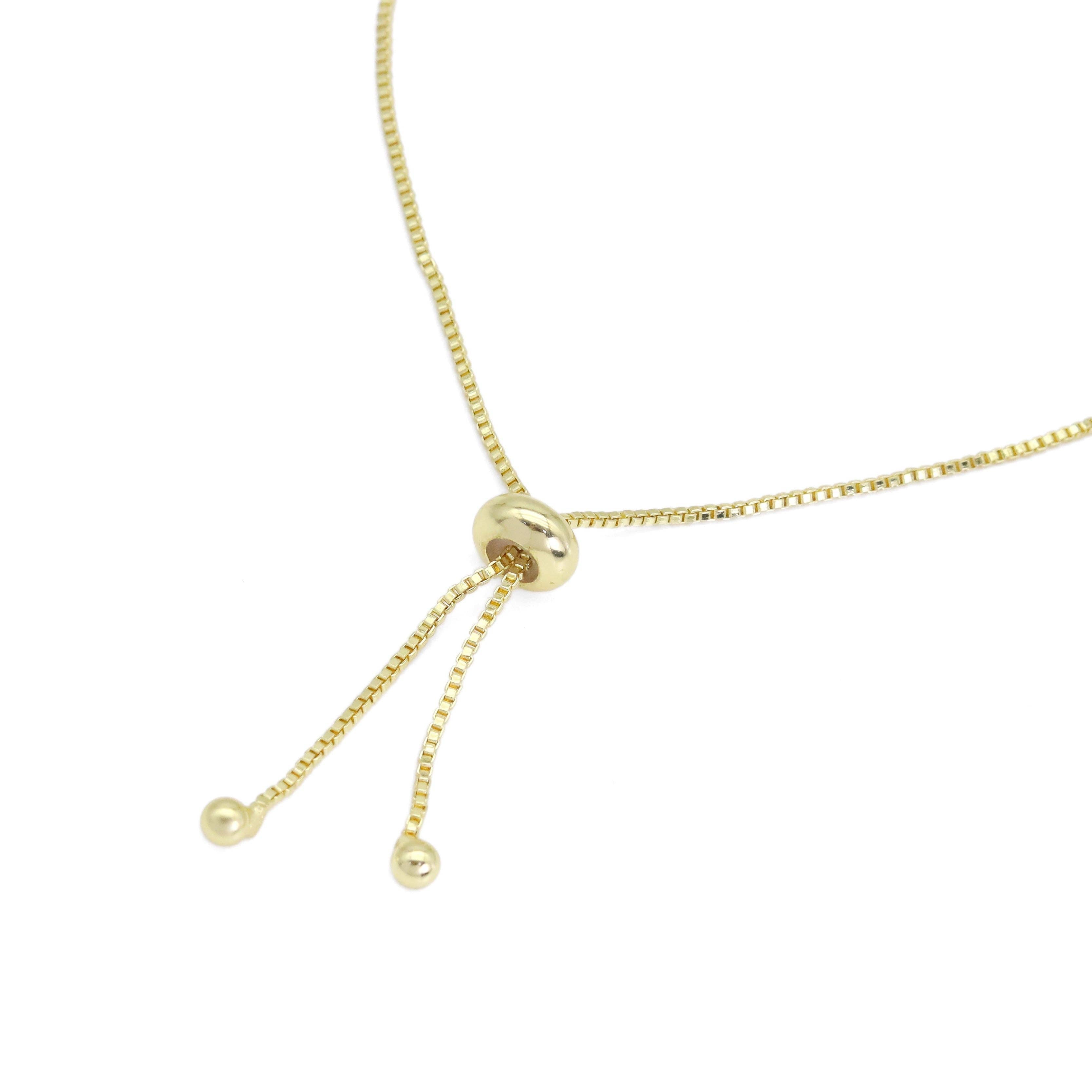Multicolor cz Ball Chain Adjustable Bracelet, Sku#LX489