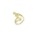 Four Diamond in a Row Wrap Ring, Sku#LX415