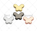 5pc Dainty Butterfly Shape Spacer Beads, Gold/Rose Gold/Silver/Black Shiny Butterfly Beads, 3x7mm, sku#Y311