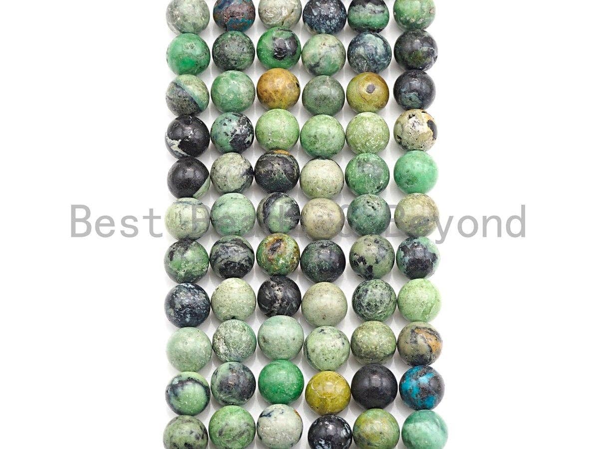 High Quality Natural Turquoise Beads, 6mm/8mm/10mm/12mm/14mm Round Smooth Turquosie Beads, 15.5" Full Strand, Sku#U773