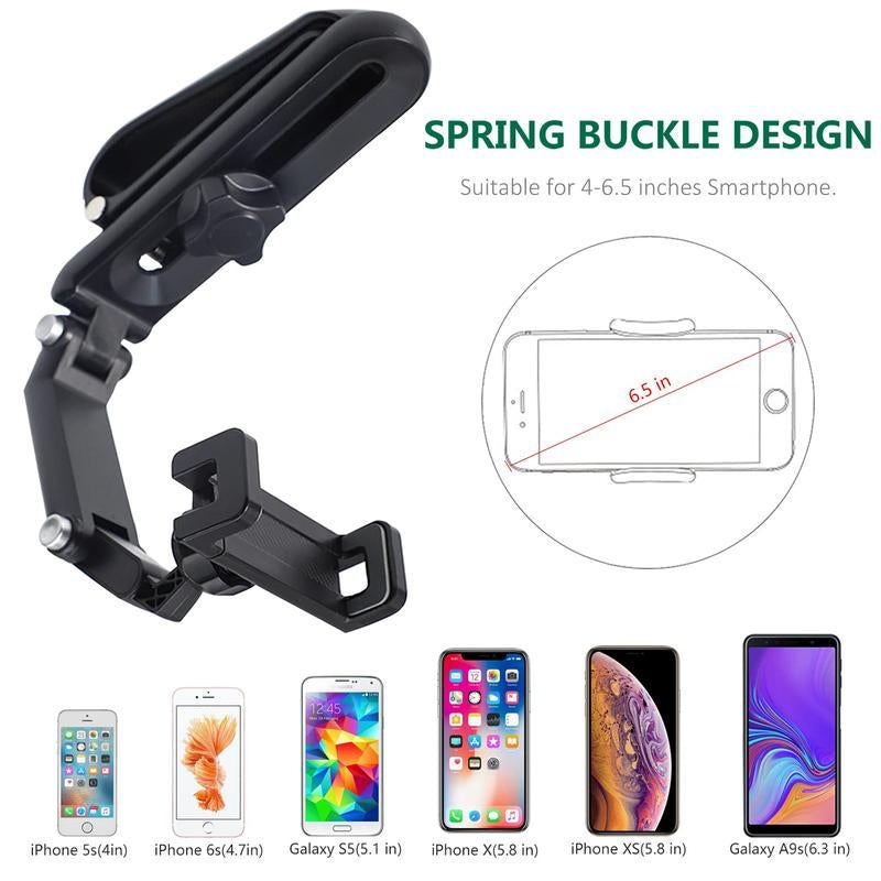 Good Quality New 1080° Multi-Function Sun Visor Universal 360 Degree Rotating Phone Holder Suitable for Any Scene Car Holder -Rotatable and Retractable