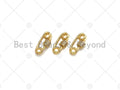 Small 18K Gold Safety Pin Clasp, Carabiner Clasp Safety pin, Paper clip connector clasp, 7x14mm, sku#LK11