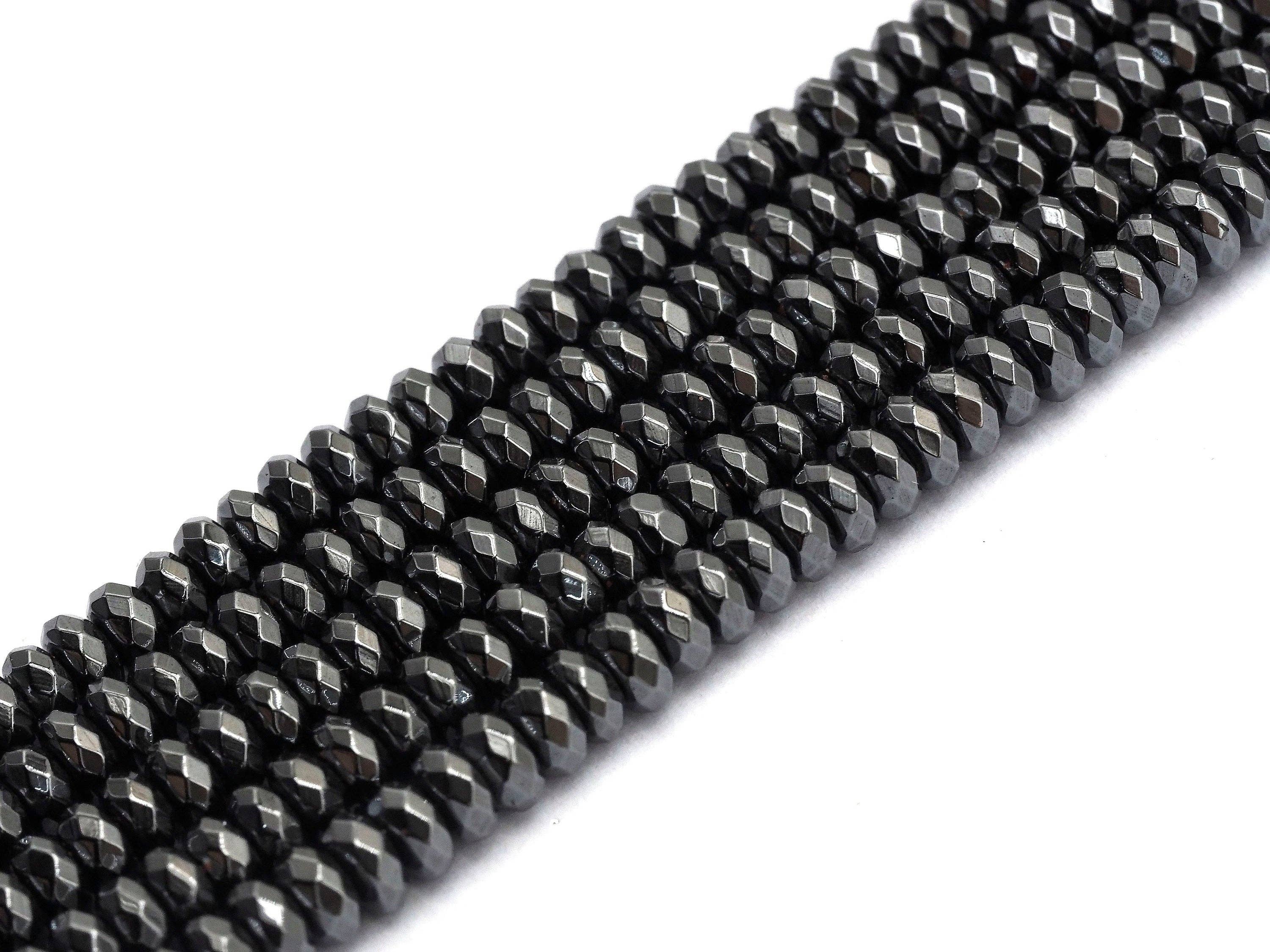 High Quality Natural Original color  faceted Hematite Beads, sku#S122
