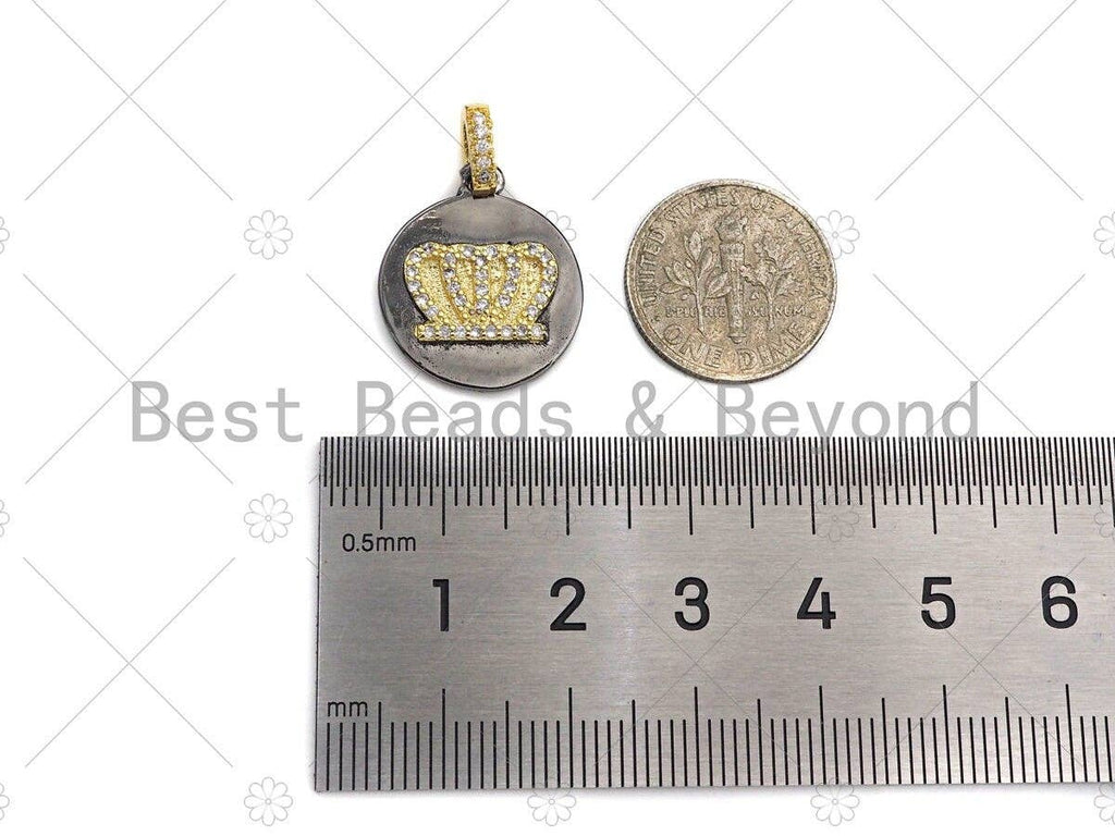 CZ  Evil Eye Crown Butterfly Elephant Coin Pendant, sku#L278