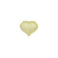 Sparkly Gold Puffy Heart Shape Charm Pendant, Sku#LD644