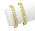 CZ Evil Eye Gold Adjustable Bracelet, Sku#X371