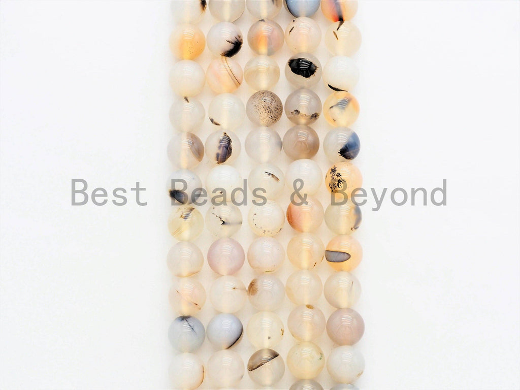 Gorgeous Flower Agate Smooth Round beads, SKU#U336
