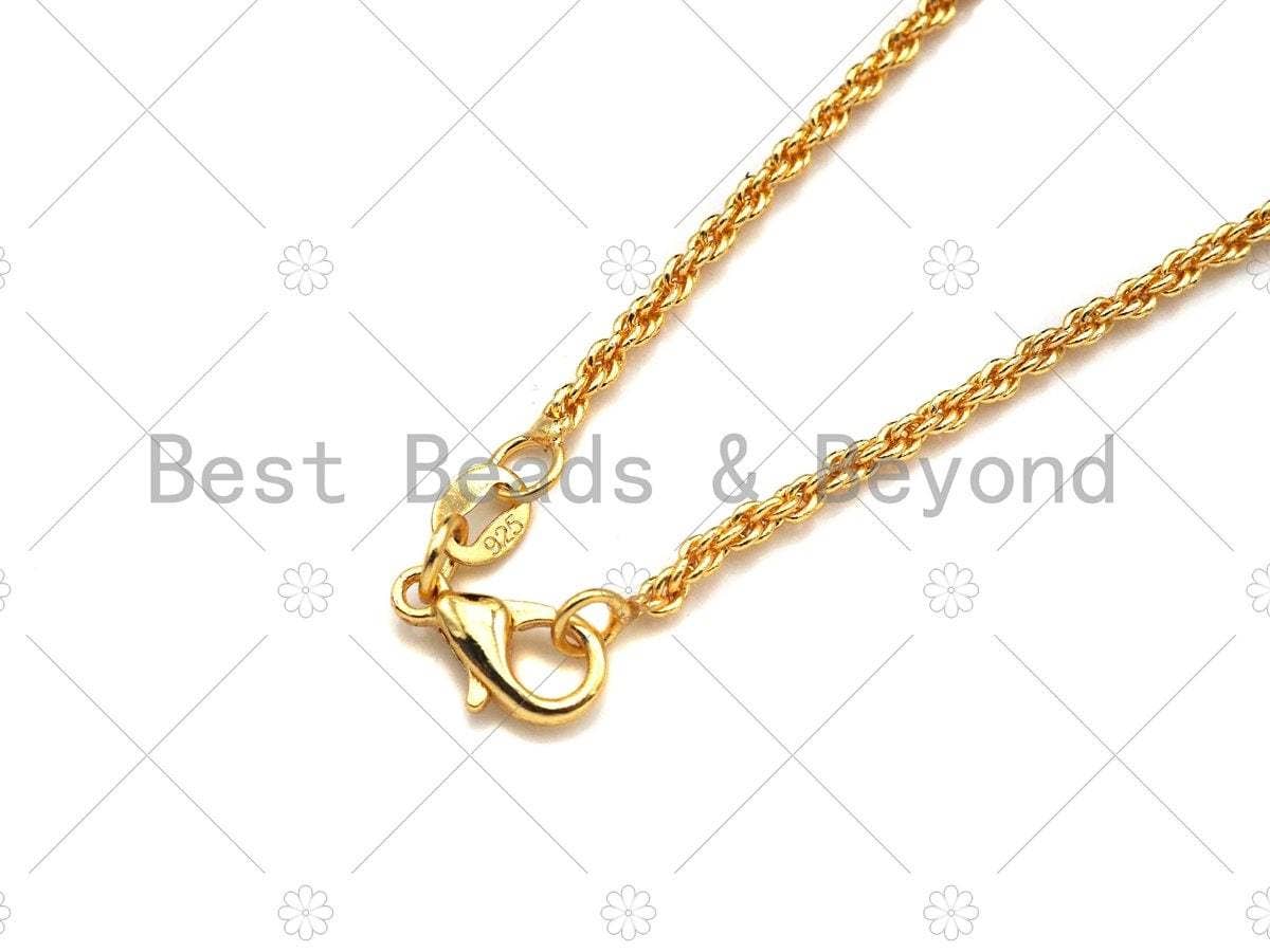 18K Gold Filled Solid Rope Chain Necklace, sku#JD06