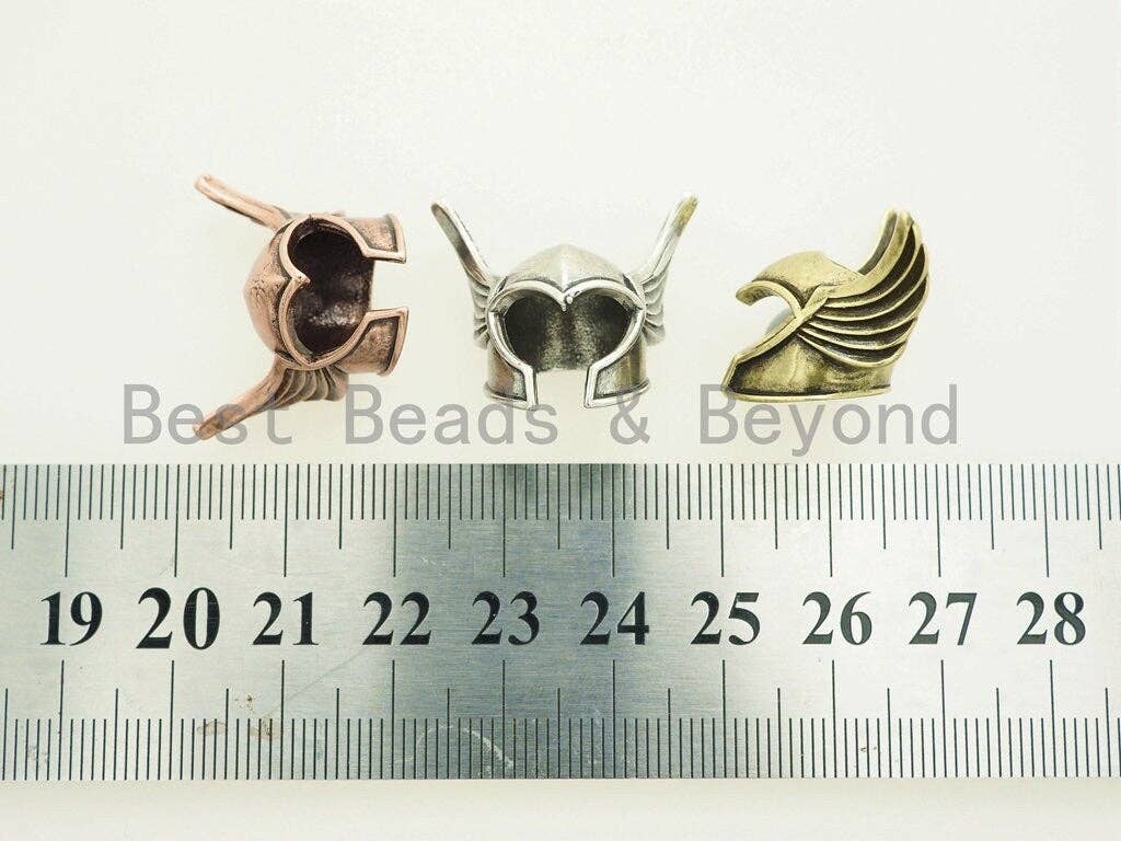 Antique Roman Warrior helmet bead, For Paracord Bracelet making, helmet Charms for men's bracelet, DIY Jewelry, 21x25mm, 1pc, sku#Y98